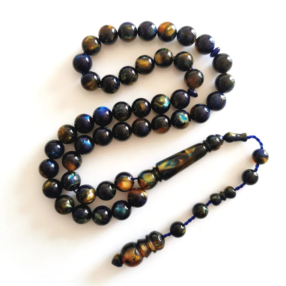 Tasbih Luxe 99 Perles Irisées – Chapelet de Prière Haut de Gamme