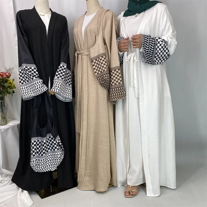 Abaya Femme 2 Pièces Élégante – Cardigan Turc Chic et Moderne