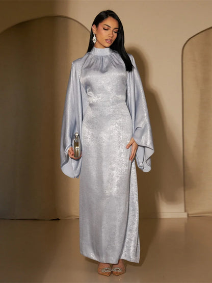 Abaya Femme Kaftan Satin Luxe – Fluidité & Brillance Élégante