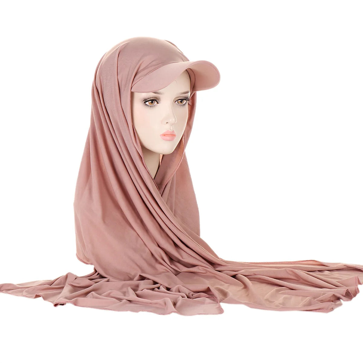 Hijab avec Casquette Integrée – Praticité et Élégance en Un Seul Geste
