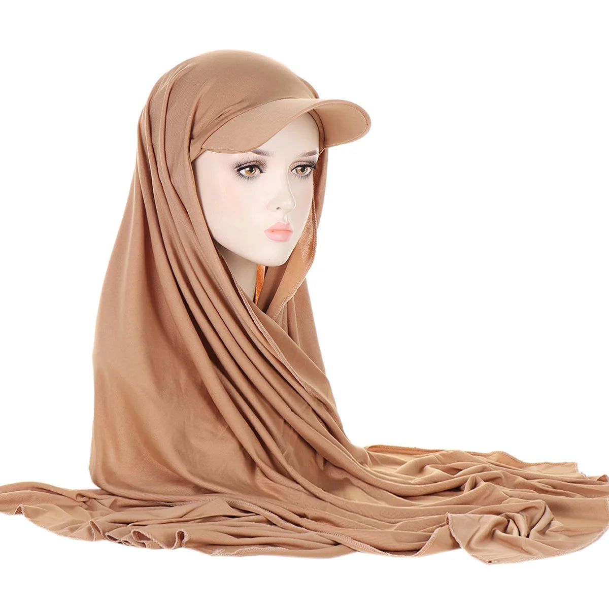Hijab avec Casquette Integrée – Praticité et Élégance en Un Seul Geste