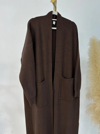 Abaya Femme Kimono Cardigan Hiver – Élégance & Confort Chaleureux (change price