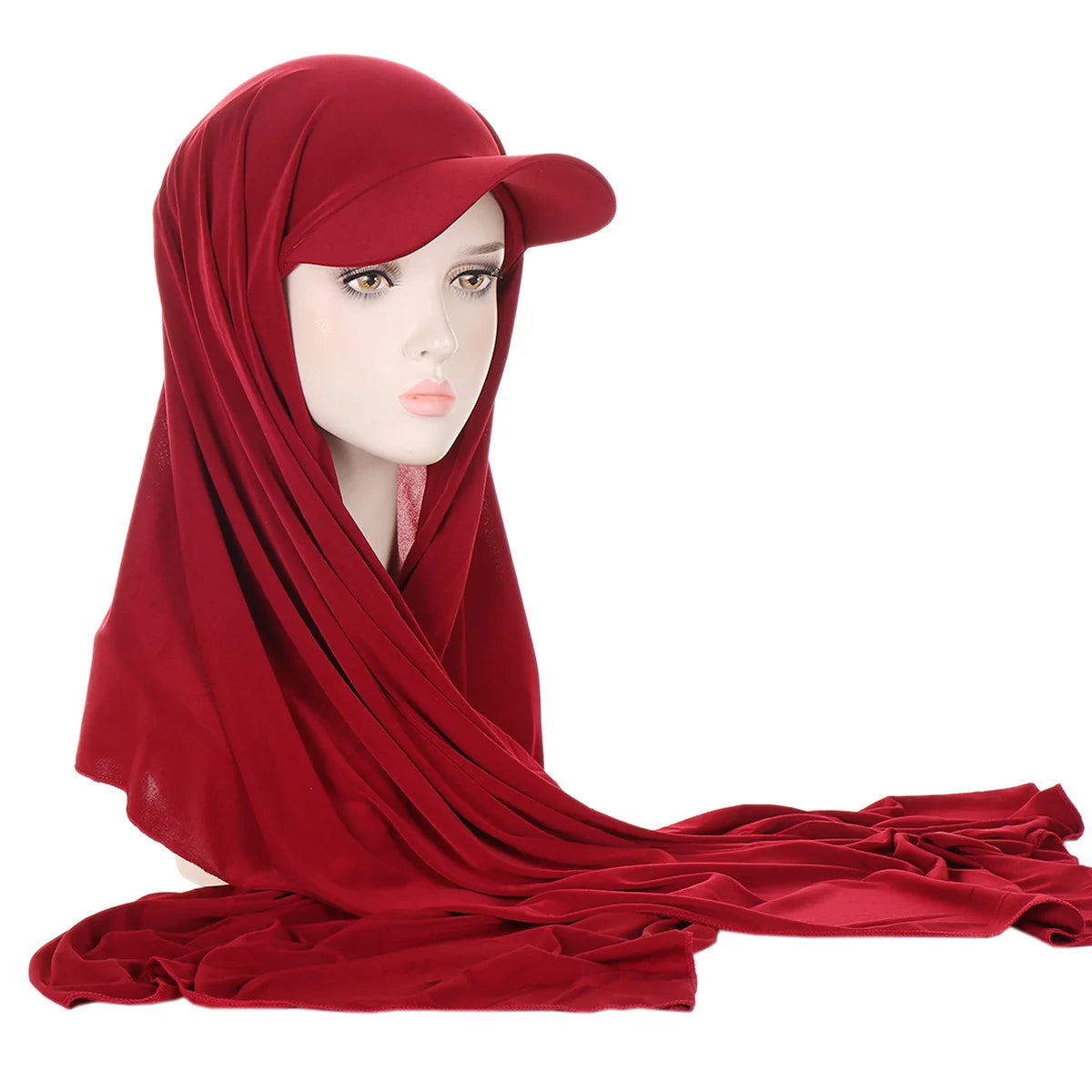 Hijab avec Casquette Integrée – Praticité et Élégance en Un Seul Geste