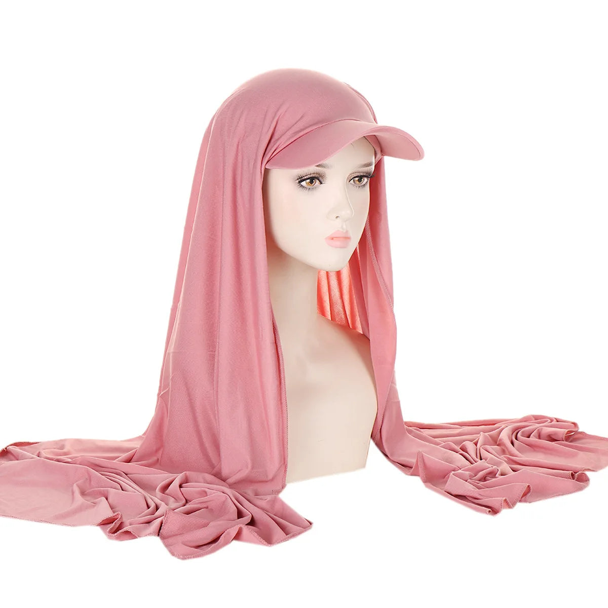 Hijab avec Casquette Integrée – Praticité et Élégance en Un Seul Geste