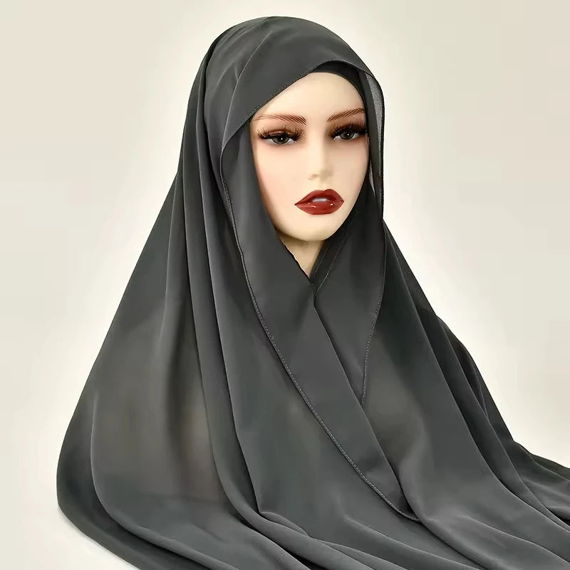 Hijab Femme en Mousseline Ultra-Léger – Chic et Respirant