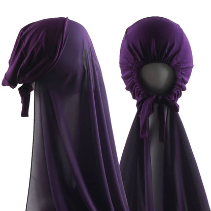 Niqab Femme Instantané avec Nœud – Pratique et Chic