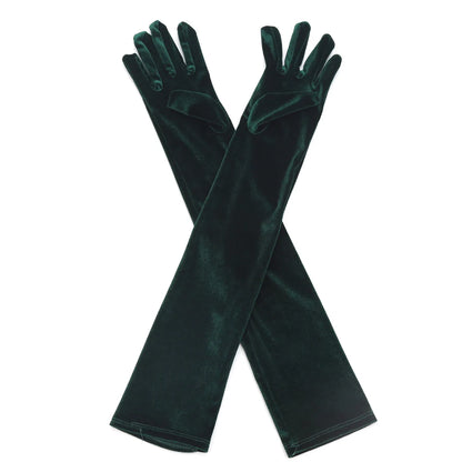 Gants Longs Femme en Velours  – Élégance Intemporelle