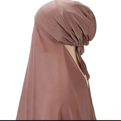 Niqab Femme Instantané avec Nœud – Pratique et Chic