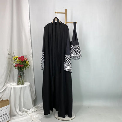 Abaya Femme 2 Pièces Élégante – Cardigan Turc Chic et Moderne