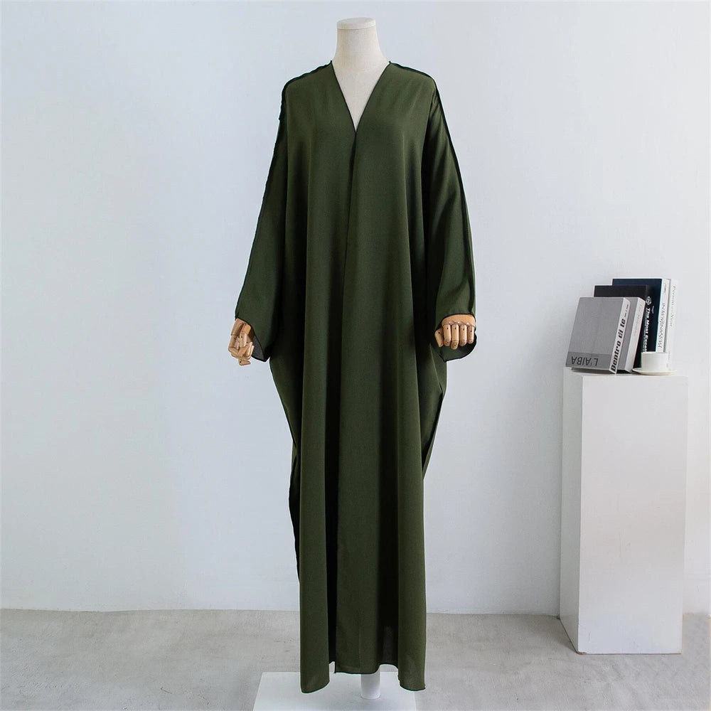 Abaya Femme Kimono Satin – Élégance Fluide et Raffinée