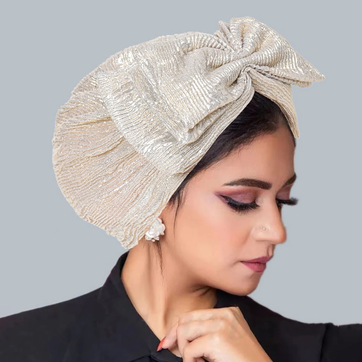 Turban Velours Brillant Femme – Élégance et Confort