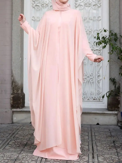 Abaya Femme Longue avec Hijab Intégré – Élégance et Simplicité pour un Style Raffiné