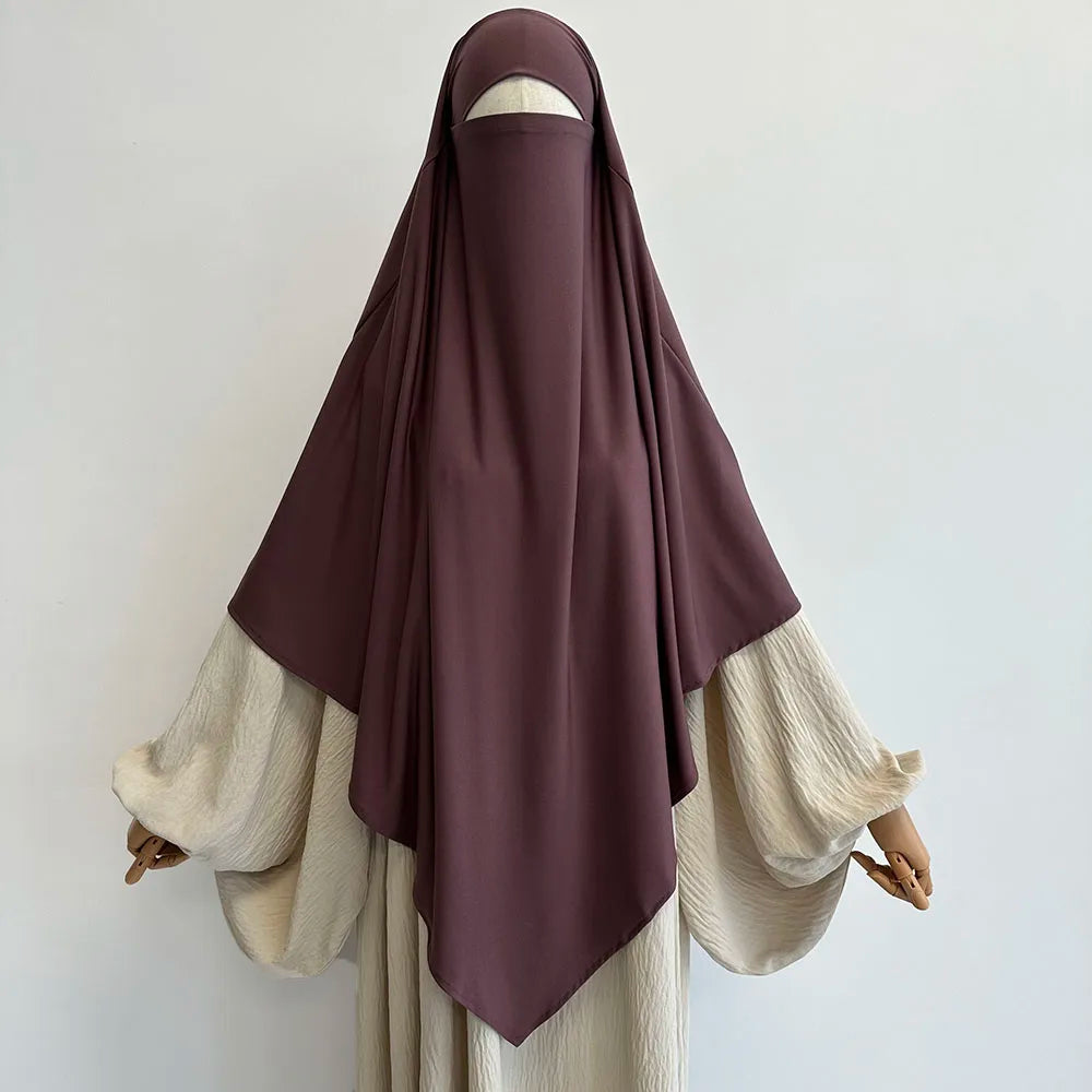 Khimar Femme Haute Qualité – Voile Long et Fluide