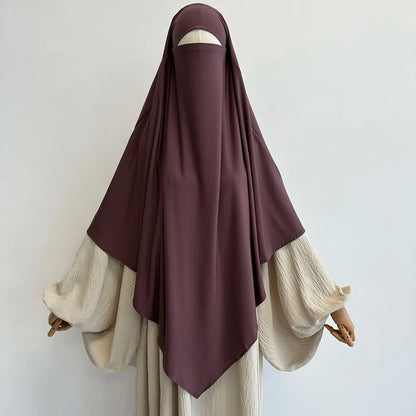 Khimar Femme Haute Qualité – Voile Long et Fluide