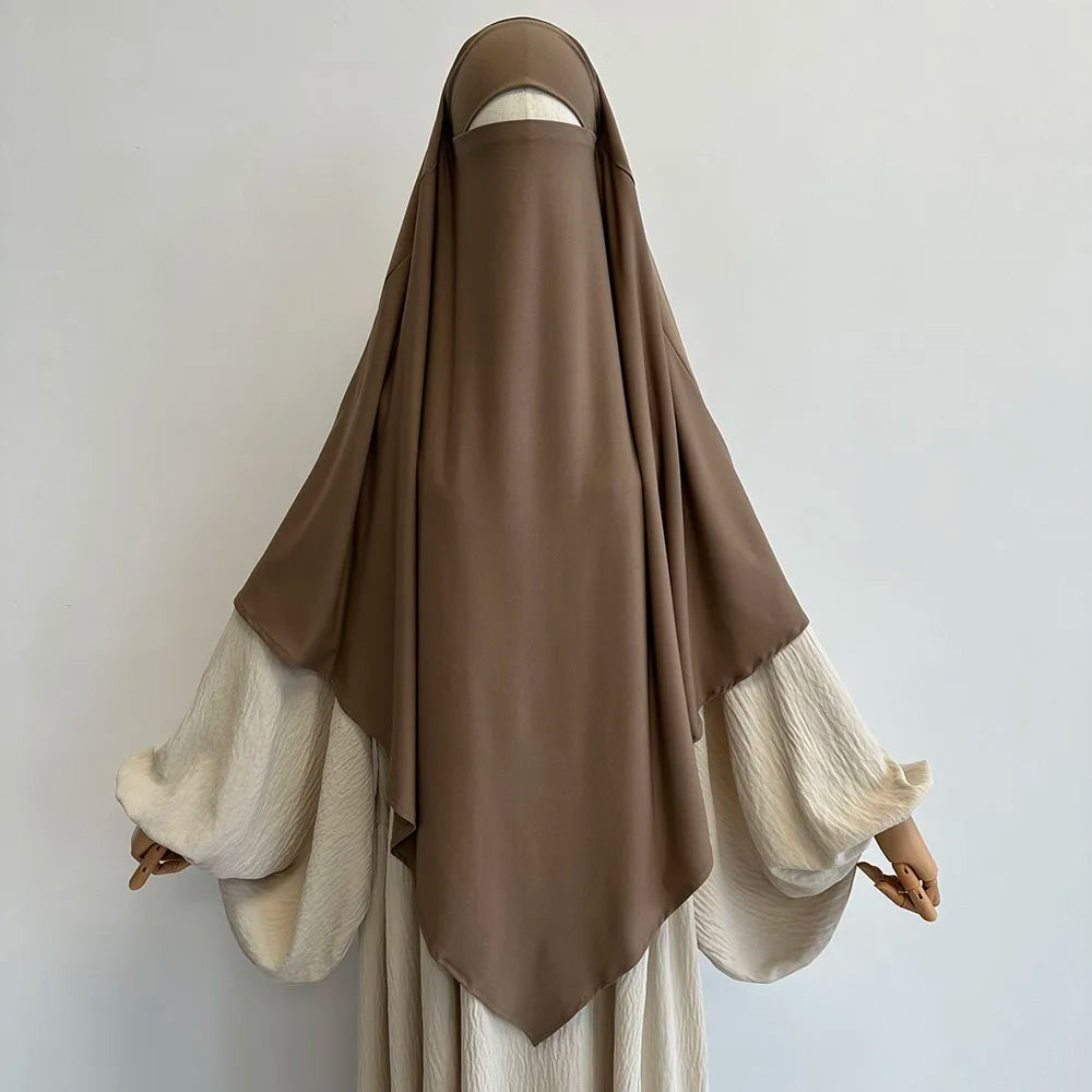 Khimar Femme Haute Qualité – Voile Long et Fluide