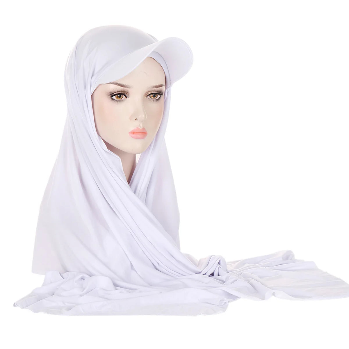Hijab avec Casquette Integrée – Praticité et Élégance en Un Seul Geste