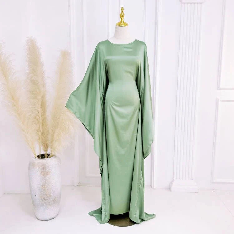 Abaya Femme Kaftan Satin – Fluidité & Brillance d’Exception