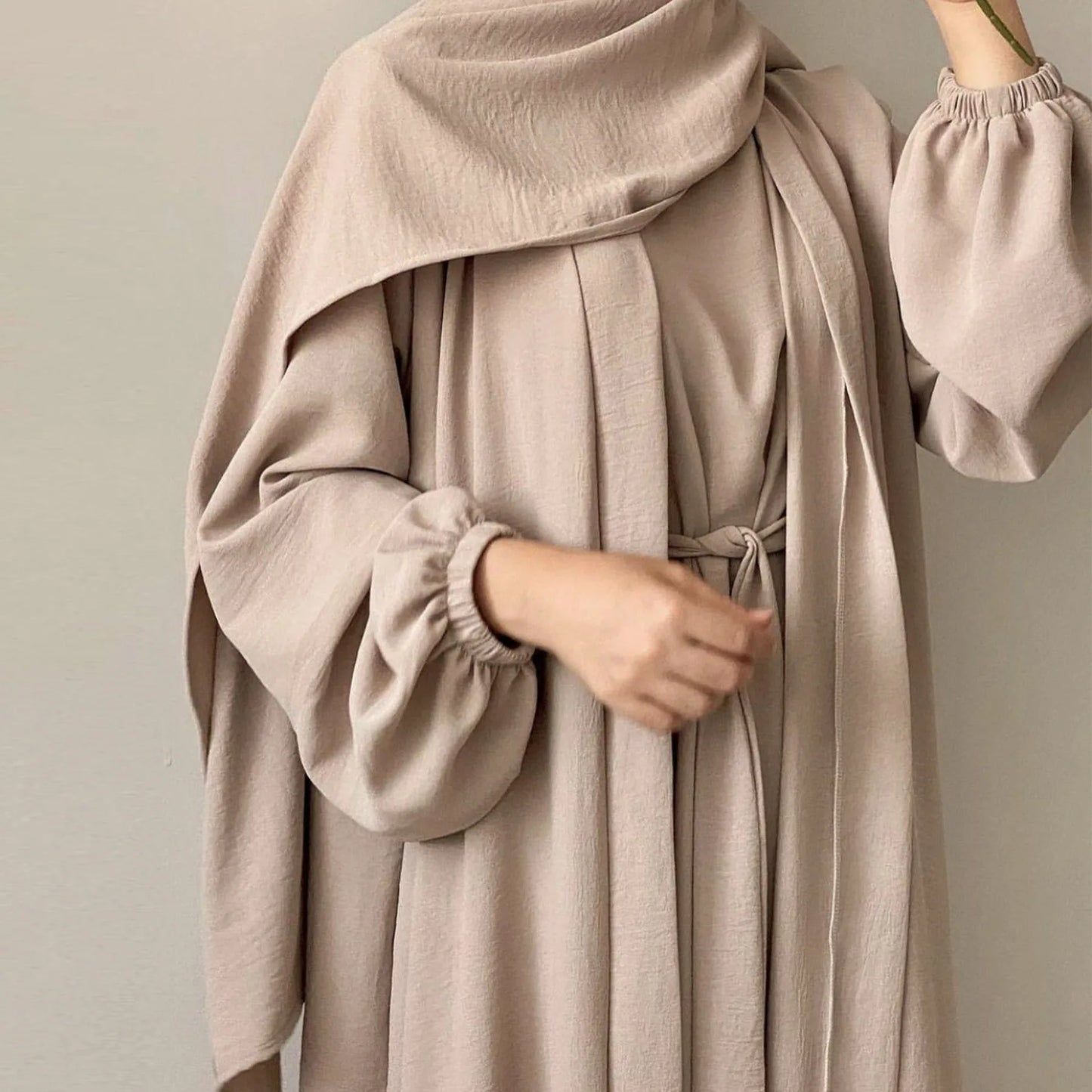 Abaya Femme Cardigan 2 Pièces – Élégance Polyvalente et Confort Absolu