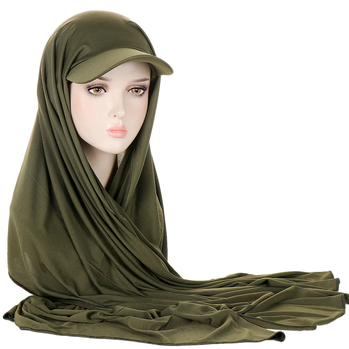 Hijab avec Casquette Integrée – Praticité et Élégance en Un Seul Geste