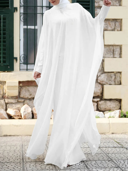 Abaya Femme Longue avec Hijab Intégré – Élégance et Simplicité pour un Style Raffiné