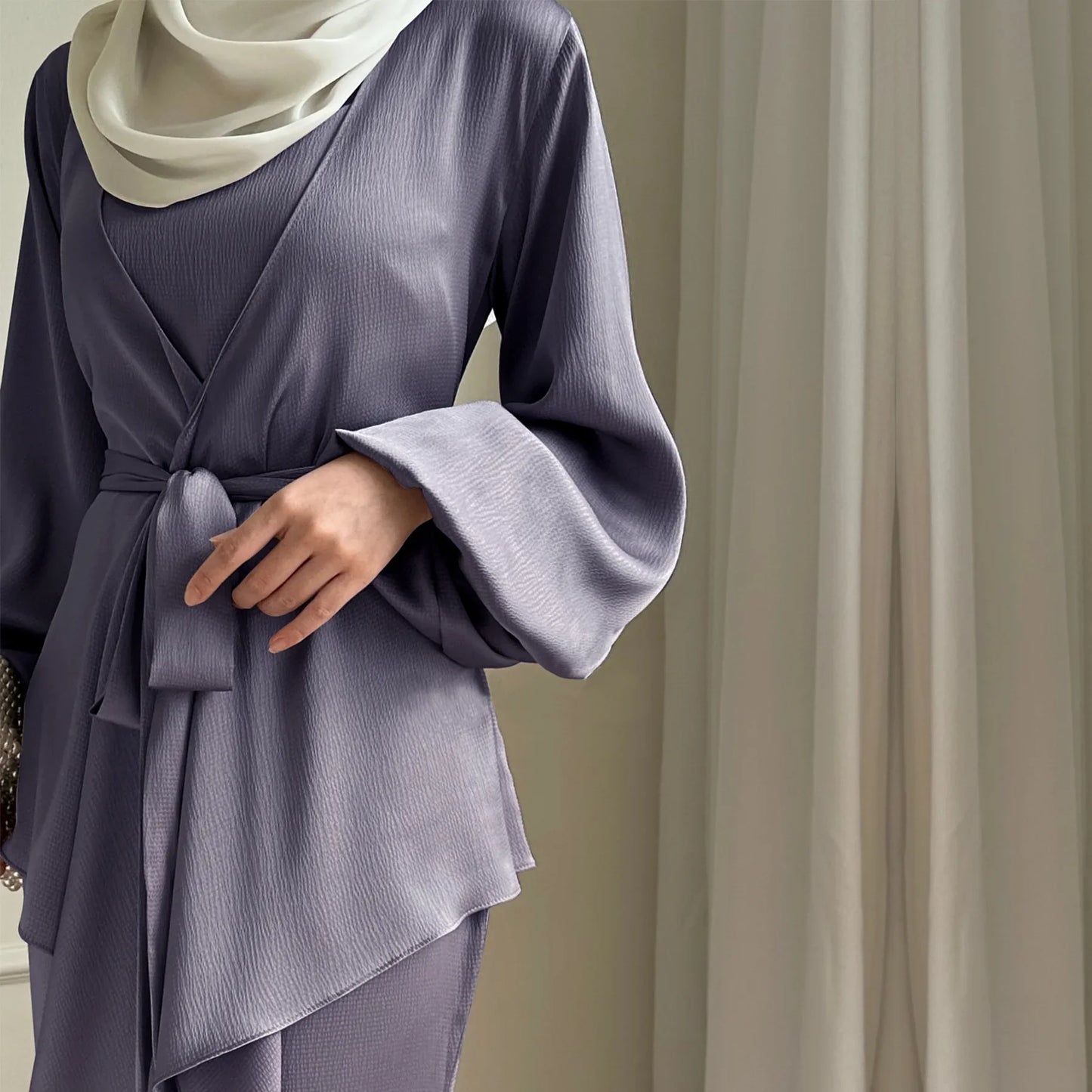 Robe Femme Satinée Haute Couture – Élégance Fluide & Confort Luxueux
