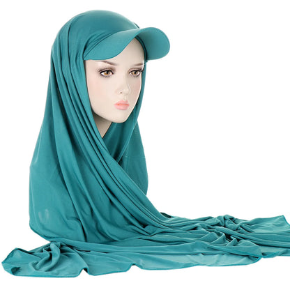 Hijab avec Casquette Integrée – Praticité et Élégance en Un Seul Geste