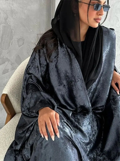 Abaya Femme Satin Kimono Dubai – Éclat Luxueux & Élégance Moderne