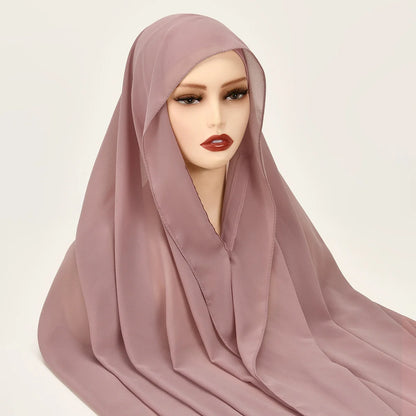 Hijab Femme en Mousseline Ultra-Léger – Chic et Respirant