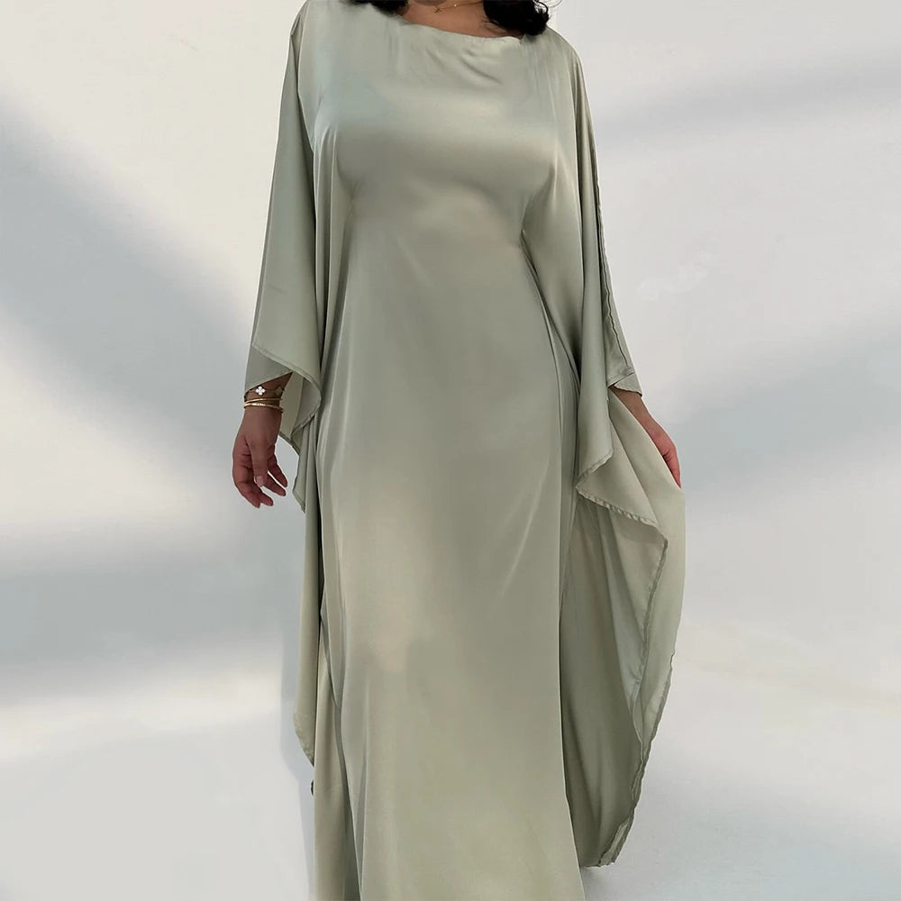 Abaya Femme Satin Élégance – Légèreté et Brillance pour Cérémonie