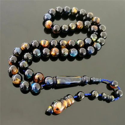 Tasbih Luxe 99 Perles Irisées – Chapelet de Prière Haut de Gamme