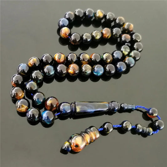 Tasbih Luxe 99 Perles Irisées – Chapelet de Prière Haut de Gamme