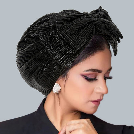 Turban Velours Brillant – Élégance et Confort