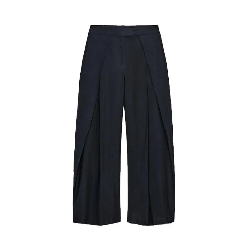 Ensemble Pantalon Femme – Veste à Revers Coupe Ample